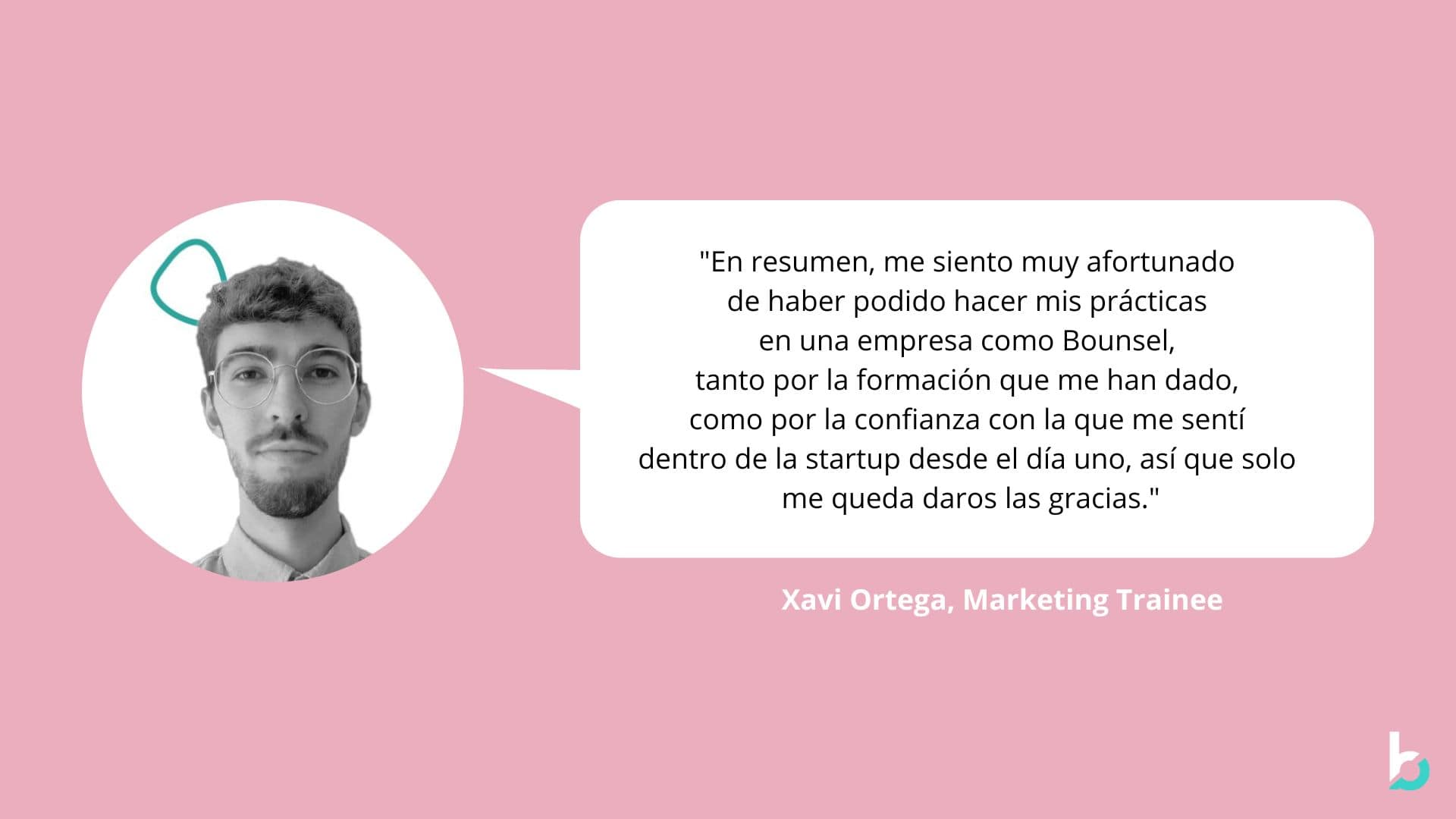 Javi tells us about his experience as Marketing Trainee