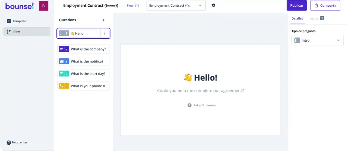 Bounsel Flow Builder